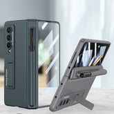 GKK Magnetic Hinge Flip Phone Case with Pen Holder & Holder, For Samsung Galaxy Z Fold4